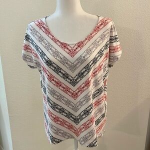 Hearts of Palm Ladies Top. Embellished Size XL